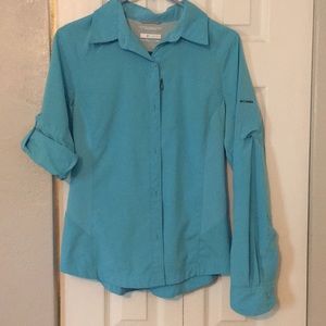 Columbia Omni- shade button down